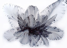 Nature 312, oversized abstract painting in ink and acrylic, 79 in wide