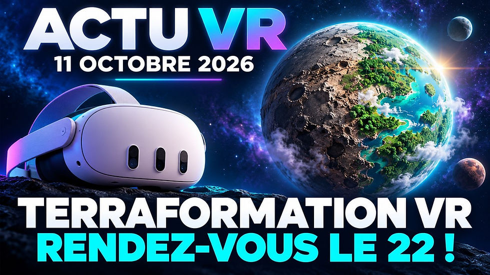 ACTU VR du 11 octobre 2026 : Terry’s Terraforming arrive sur Quest, Real VR Fishing prépare Halloween