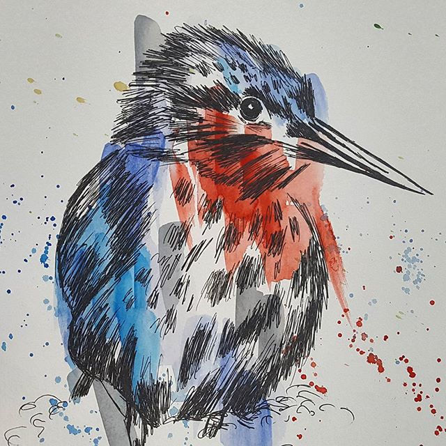 My finished hummingbird..