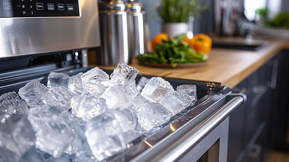 An informative guide on identifying and preventing mold in home ice makers, with advice on maintenance and professional mold testing services