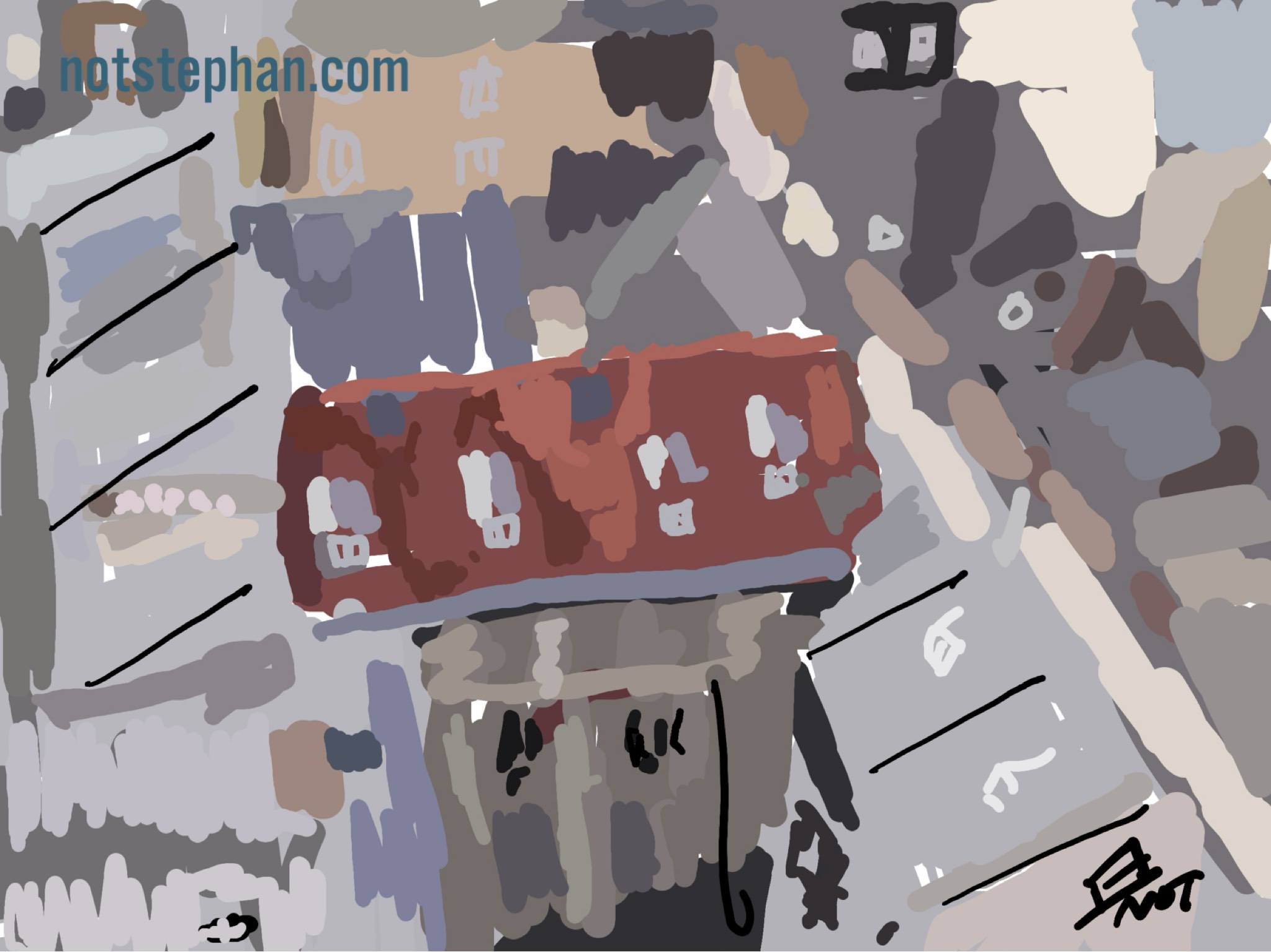 Paris. Fragment de toits. 57.