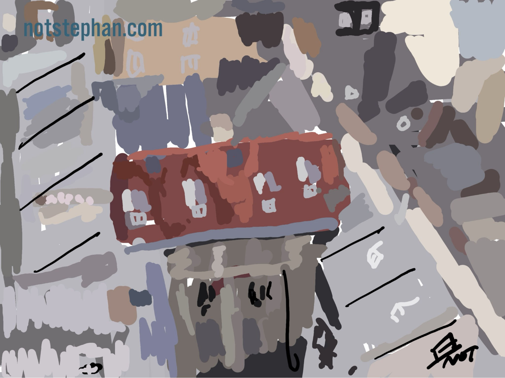 Paris. Fragment de toits. 57.