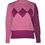 Thumbnail: Multi Pink Diamond Long Sleeve Knit Top
