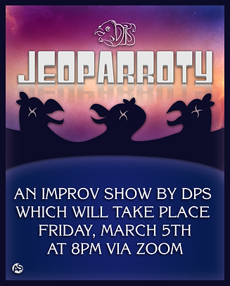 promotional image for dps jeo-parrot-y show