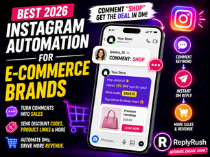 Instagram comment automatically converting into a DM with a product link for an e-commerce store