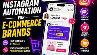 Instagram comment automatically converting into a DM with a product link for an e-commerce store