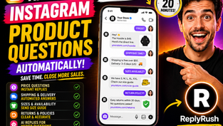 Instagram DMs asking product price shipping and size questions answered automatically by a chatbot
