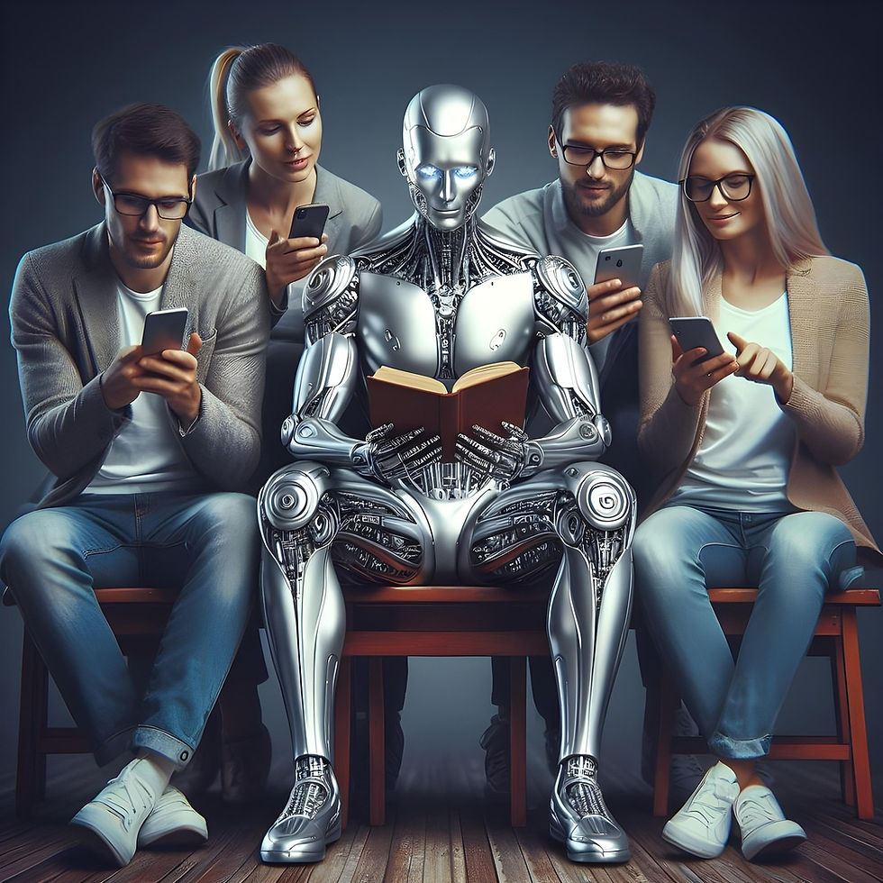 Interacción humano-máquina – ChatGPT e inteligencia artificial como parte de la comunicación moderna y el desarrollo de negocios.