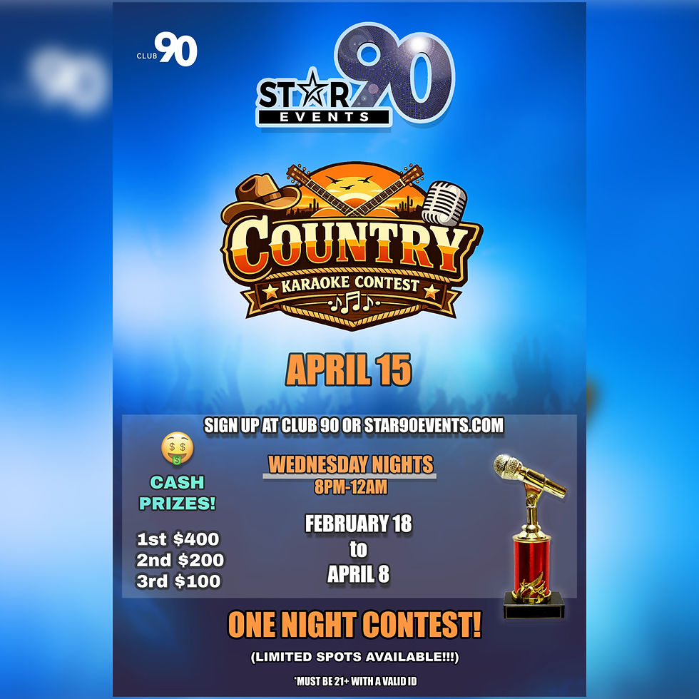 SIGN-UP: COUNTRY KARAOKE CONTEST!