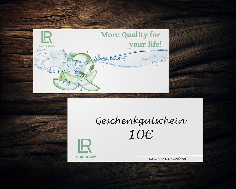 Geschenkgutschein LR Health & Beauty – Aloe Vera Design, DIN Lang