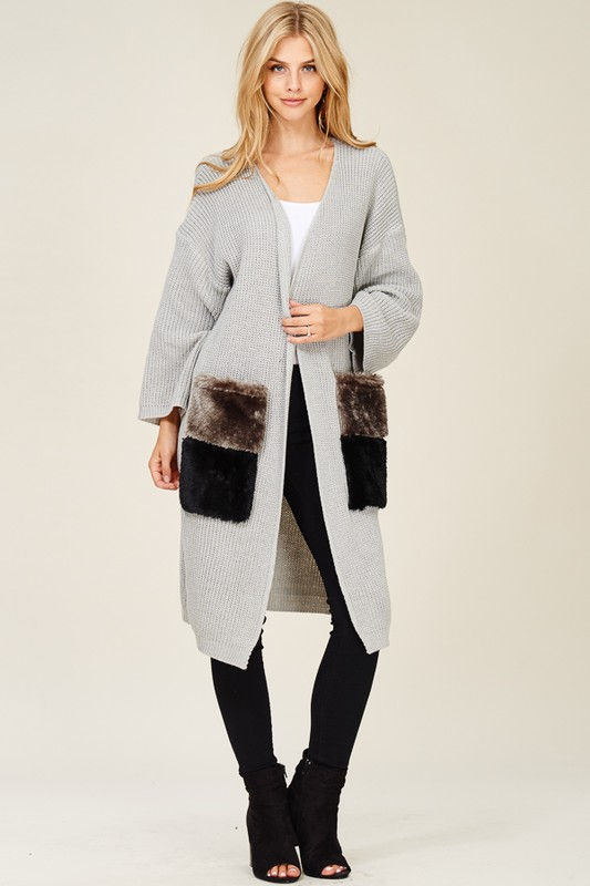 grey sweater
