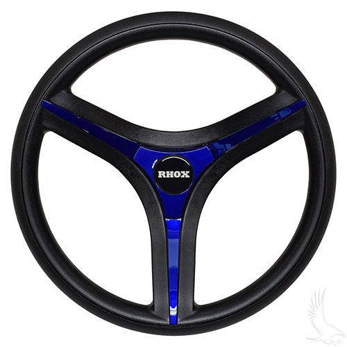 Brenta ST Steering Wheel, Blue Insert, Club Car Tempo, Onward, Precedent Hub