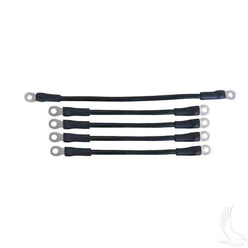 Battery Cable SET, Includes (1) 12" (4) 7" 4 gauge, E-Z-Go Med/TXT 94+