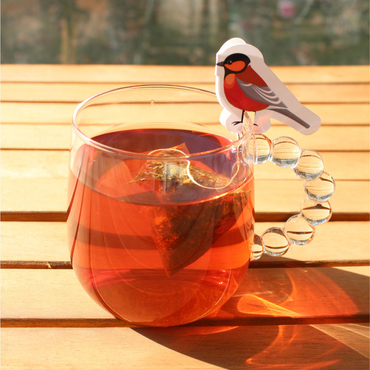 Kuş temalı rooibos'lu poşet çay görseli