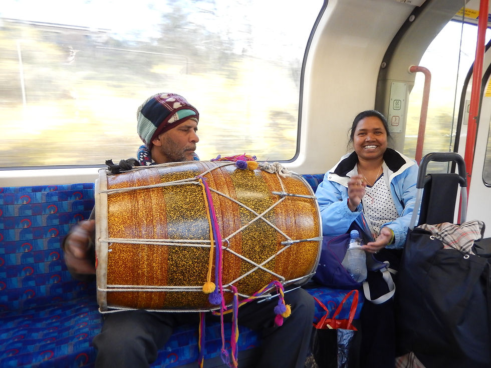 Drumming with homeless