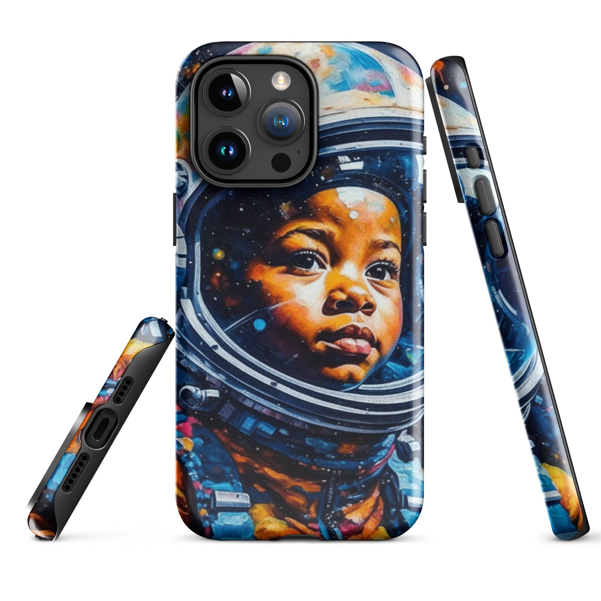 Tough Case for iPhone® - Young Black Professionals: Girl Astronaut