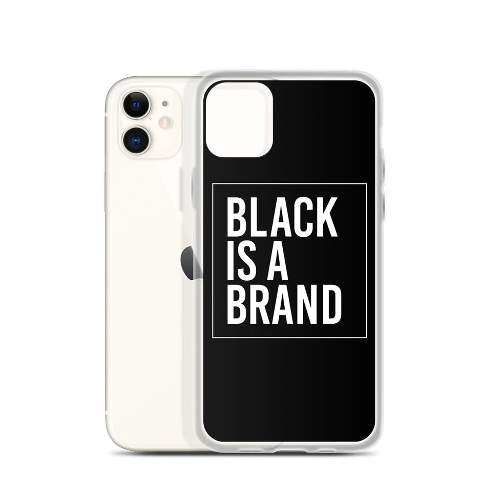 Thumbnail: BLACK IS A BRAND - white - iPhone Case