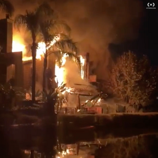 Homeless fire Venice Canals