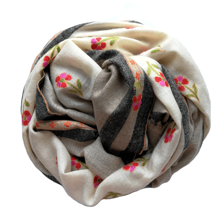 Thumbnail: Luxury Embroidered Pashmina EMB004