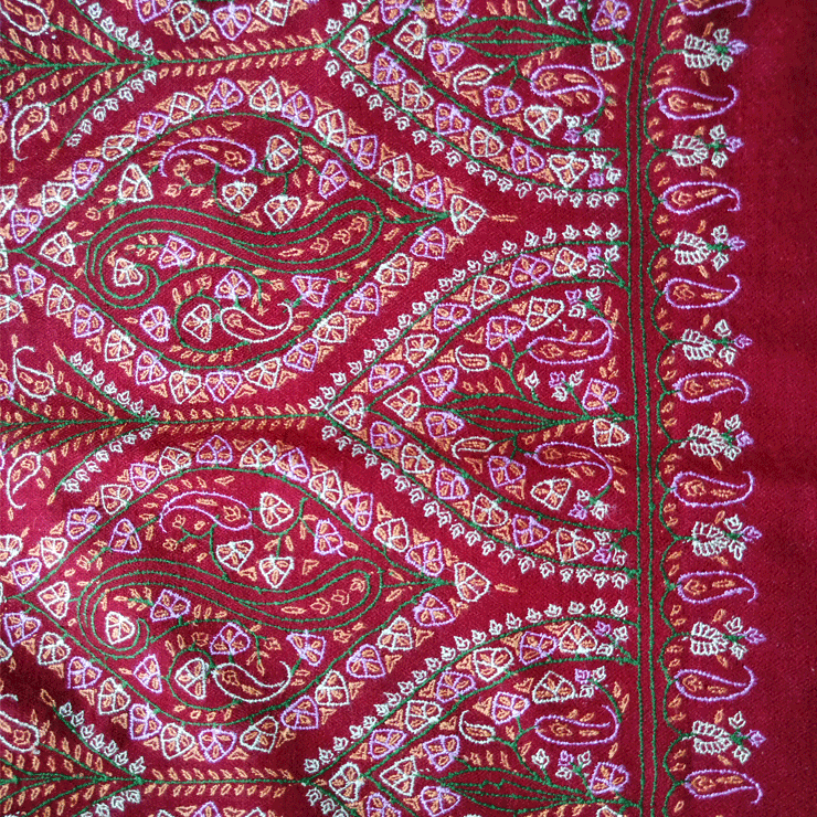 Thumbnail: Embroidered Shawl EMB013