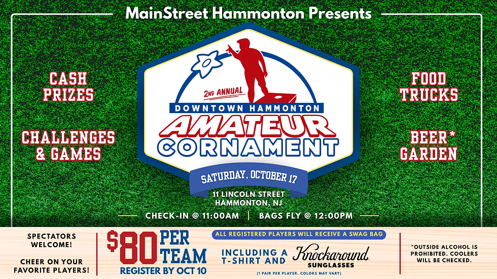 2nd Annual Downtown Hammonton Amateur Cornament