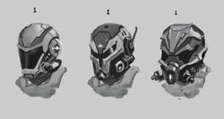 Helmets for sci-fi character