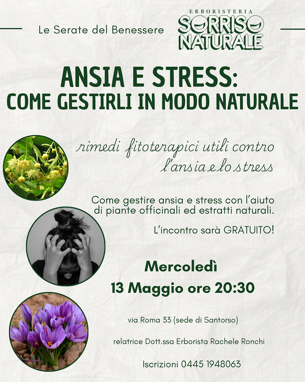 Una serata dedicata allo stress
