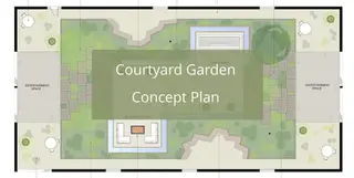 Courtyard Garden concept plan