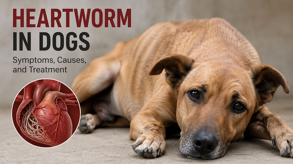 Dog with Heartworm