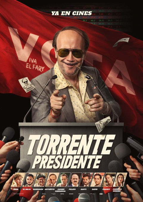 Alex Escutia Foley Artist para la película Torrente Presidente