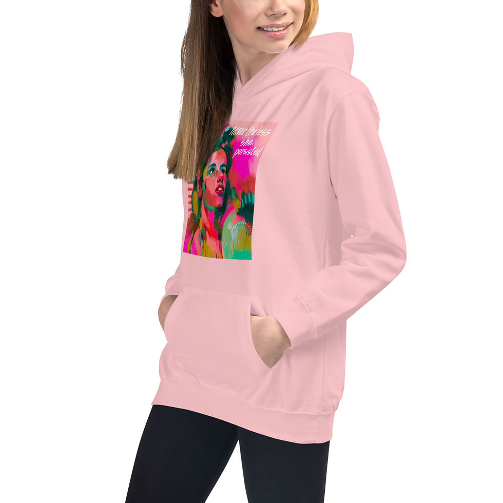 Thumbnail: She Persisted Kids Hoodie
