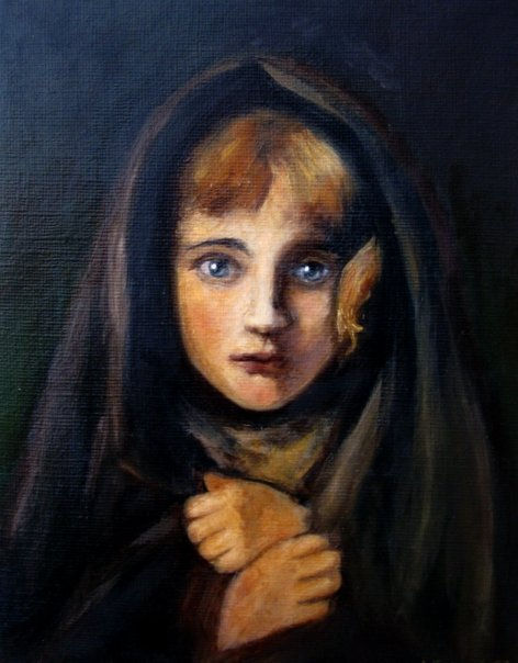 Study of unknown painting in German castle.jpg Oil on canvas board.jpg
