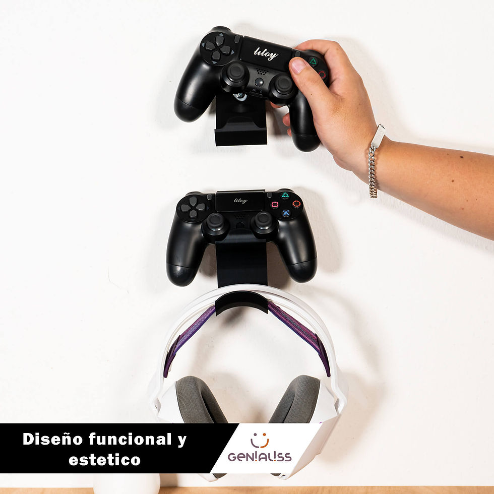 Miniatura: Base Soporte de Pared para 2 Controles de Ps4 / Play 4 / PlayStation 4 dual