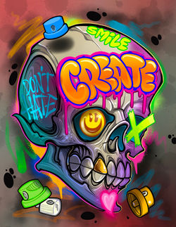 Graffiti skull 25