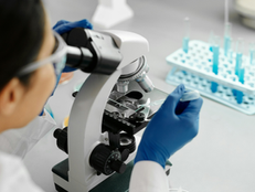 genetic testing in a laboratory