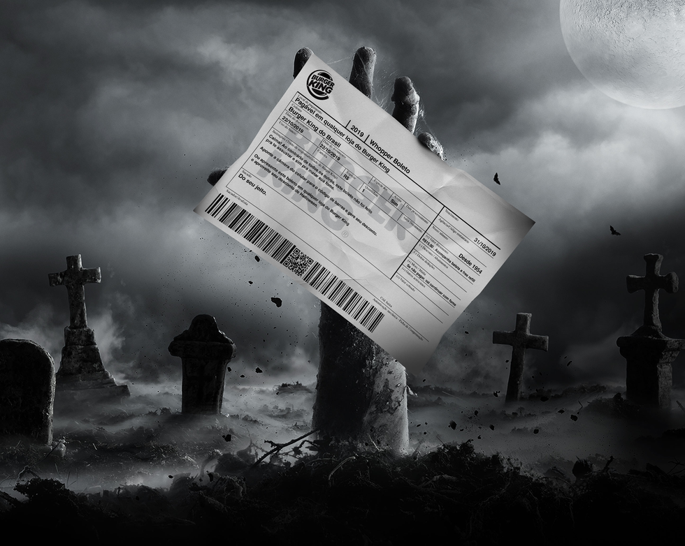 "Burger King's Halloween gift is disguised as your worst horror: a utility bill" AD AGE