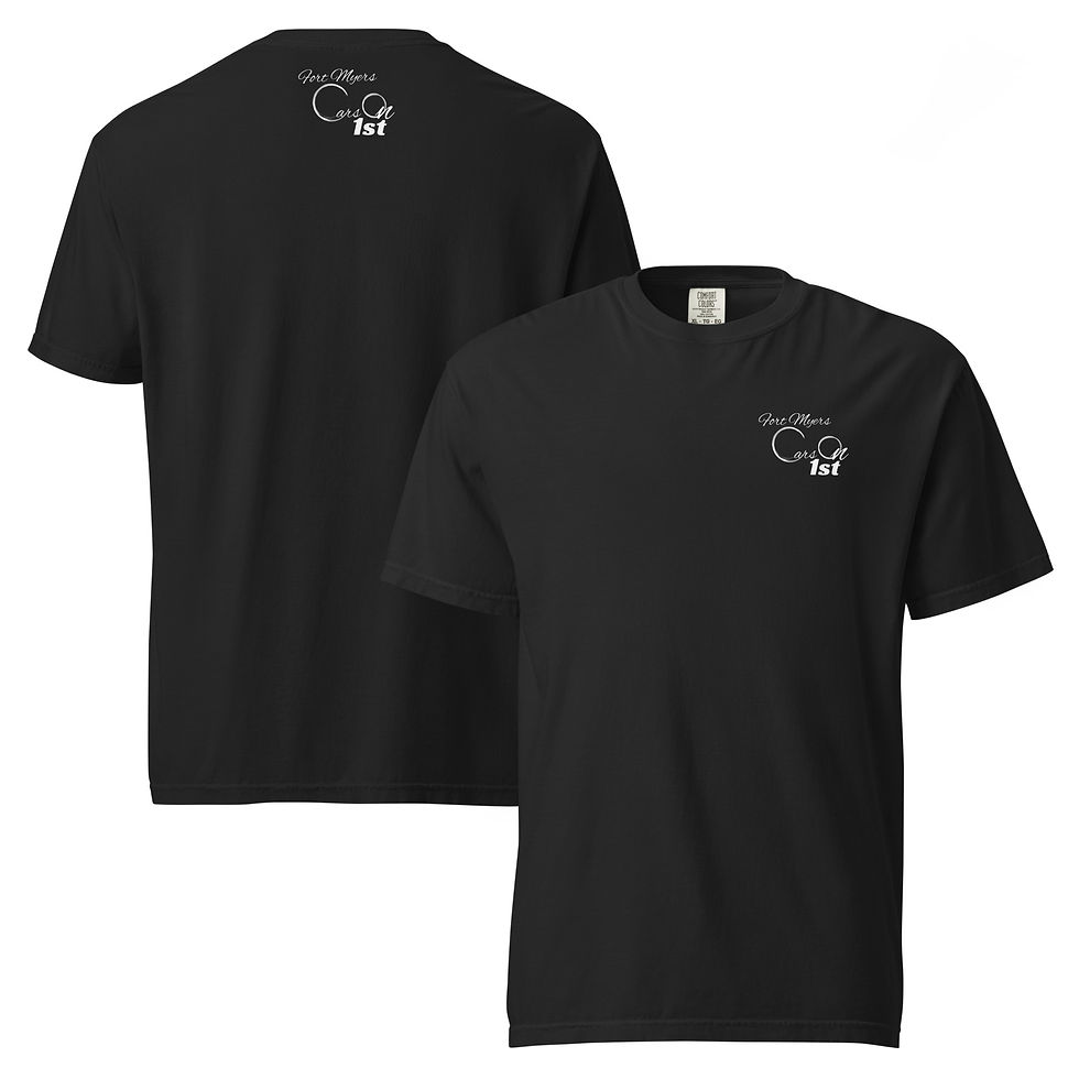 Thumbnail: 2026 Cars On 1st Unisex Garment-Dyed Heavyweight T-Shirt | Comfort Colors 1717