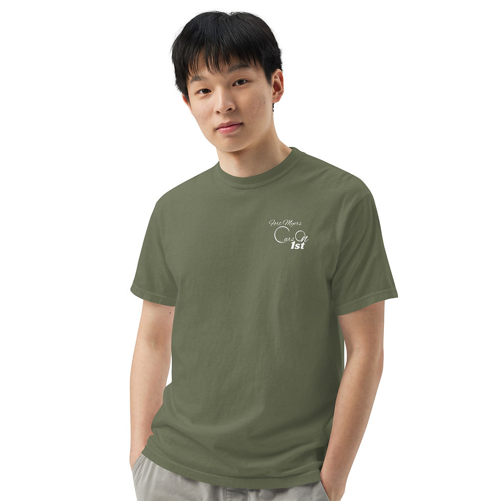 Thumbnail: 2026 Cars On 1st Unisex Garment-Dyed Heavyweight T-Shirt | Comfort Colors 1717