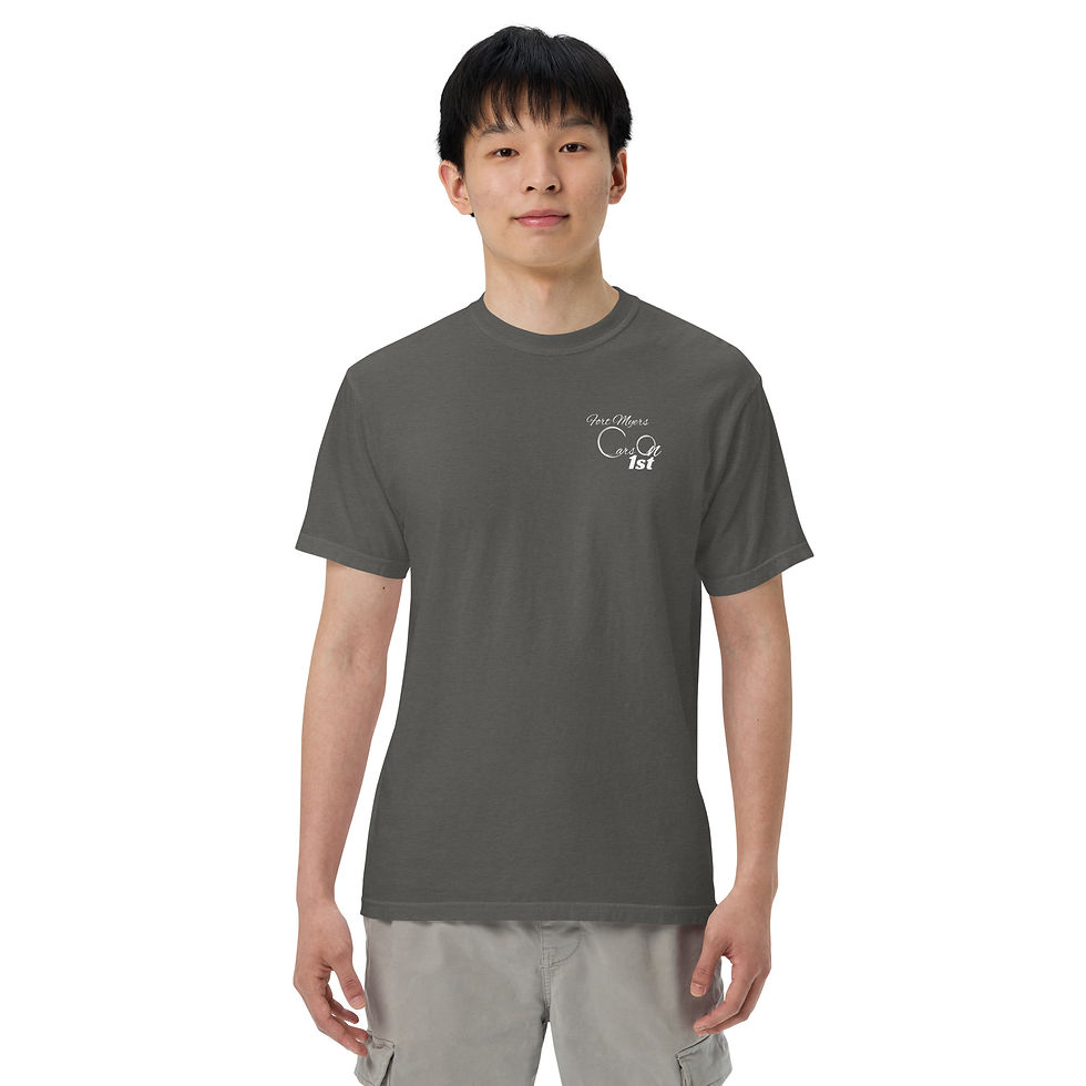 Thumbnail: 2026 Cars On 1st Unisex Garment-Dyed Heavyweight T-Shirt | Comfort Colors 1717