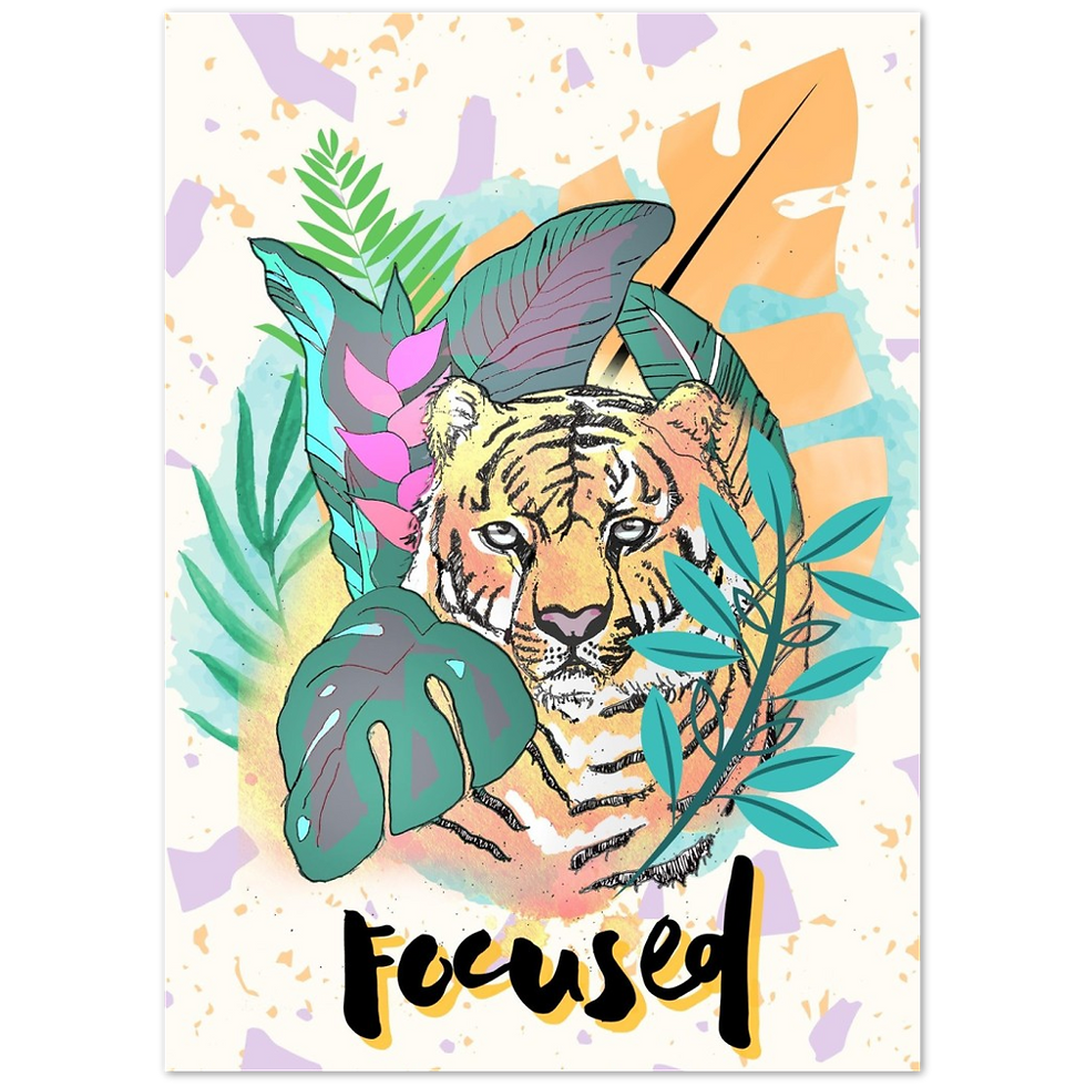 Miniaturbild: Fokussiert – Premium-Poster aus mattem Papier