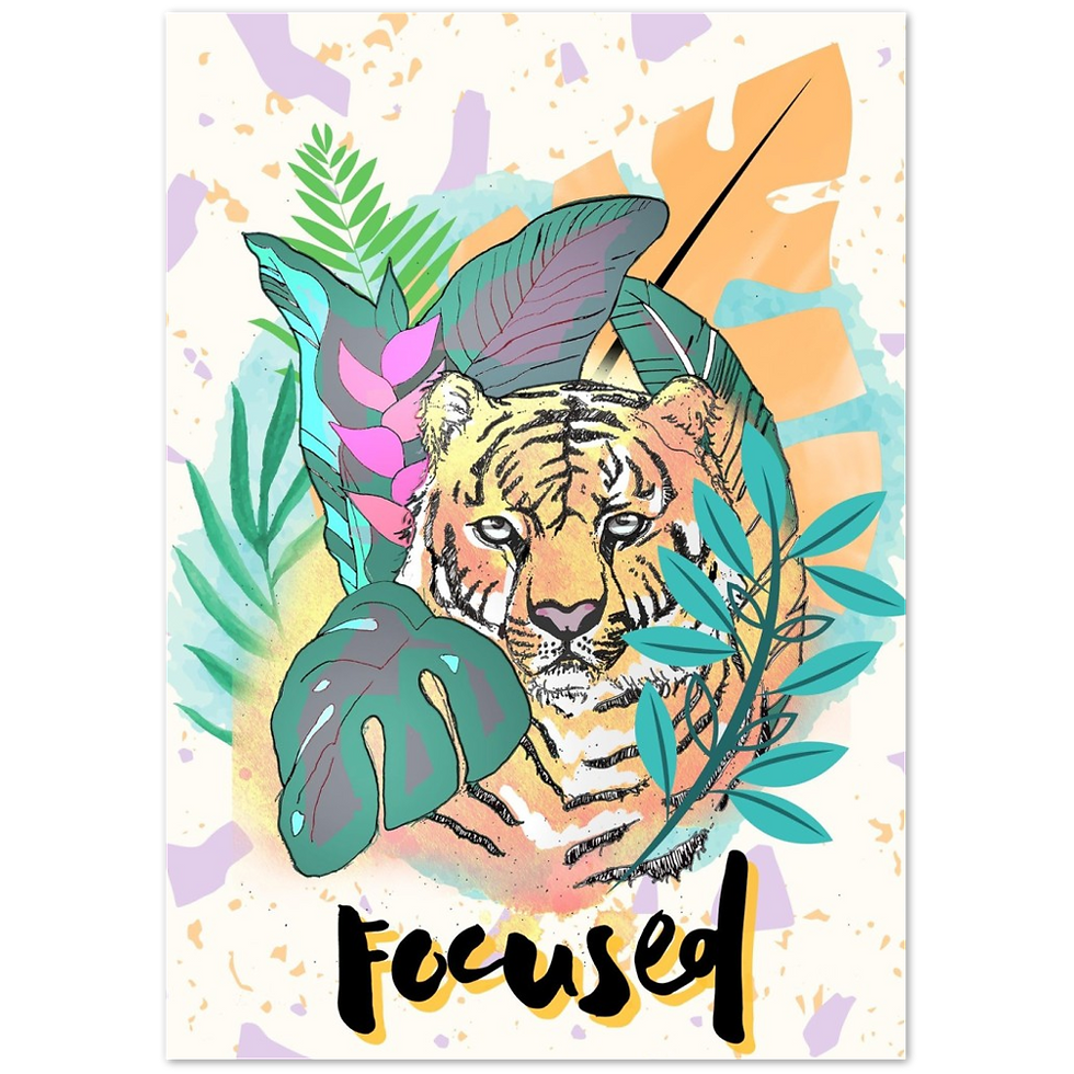Miniaturbild: Fokussiert – Premium-Poster aus mattem Papier