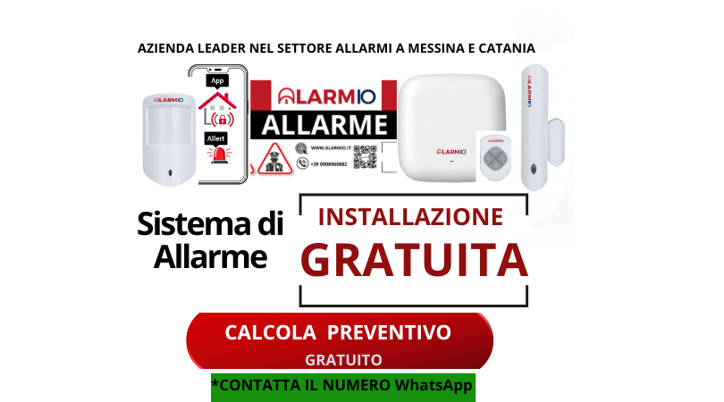 alarmio ,sistema di sicurezza con installazione gratuita