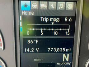 Achieving 8.6 MPG with 773k miles