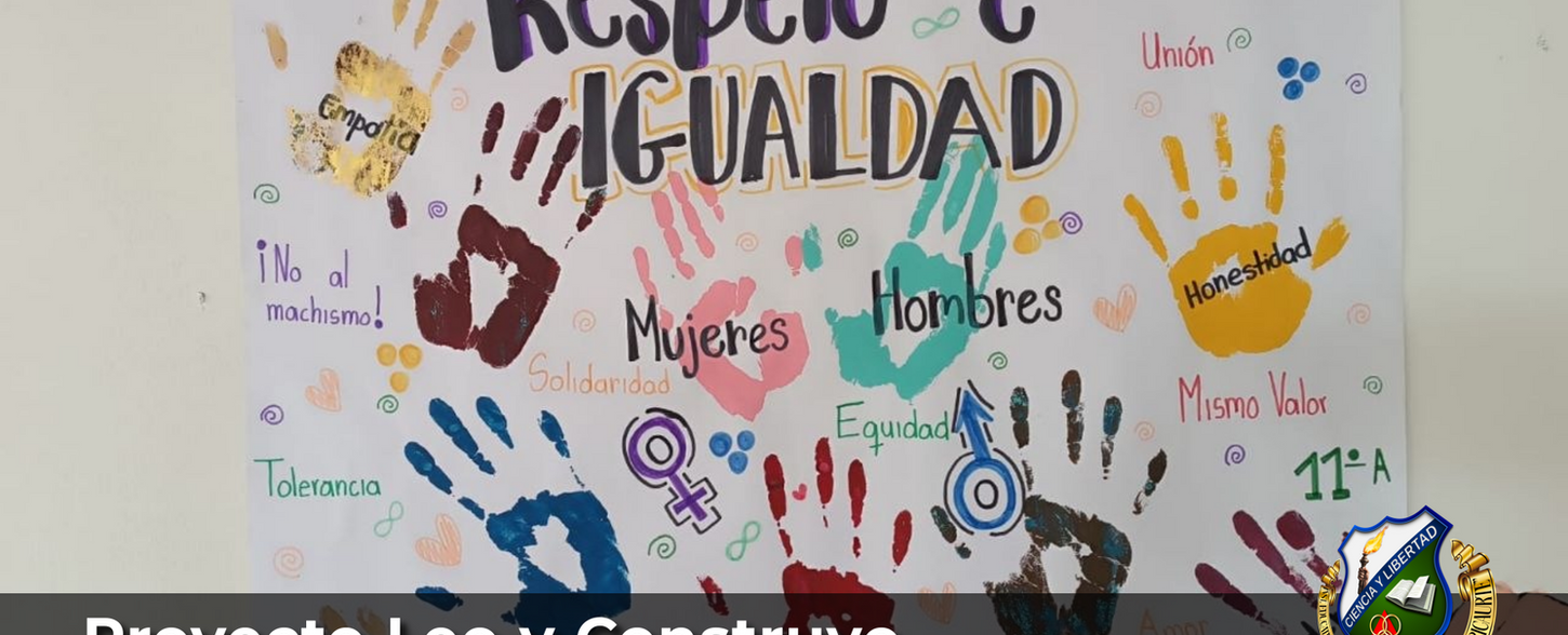 Cartel de Respeto e IGUALDAD con huellas de manos y valores.