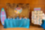 Kate's Surf Theme Candy Buffets and Backdrops San Francisco Bay Area