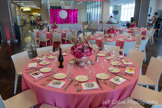 Disco Theme Bat Mitzvah Table Decor