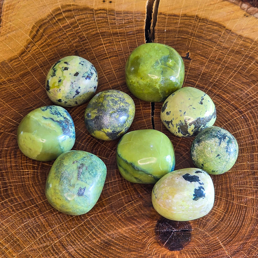 Thumbnail: Serpentine Hand-polished Stones - Ethically Sourced in Peru