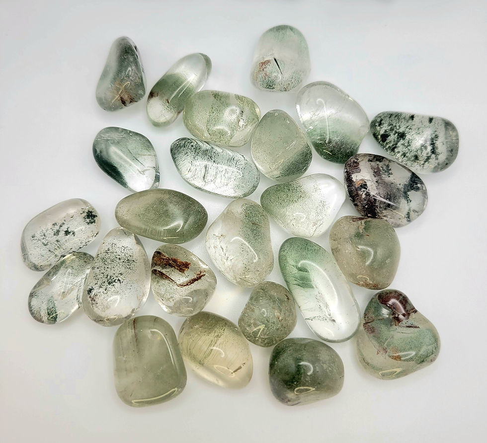 Thumbnail: Lodolite Garden Quartz Tumbled Crystal - Ethically Sourced from Brazil-AAA Grade