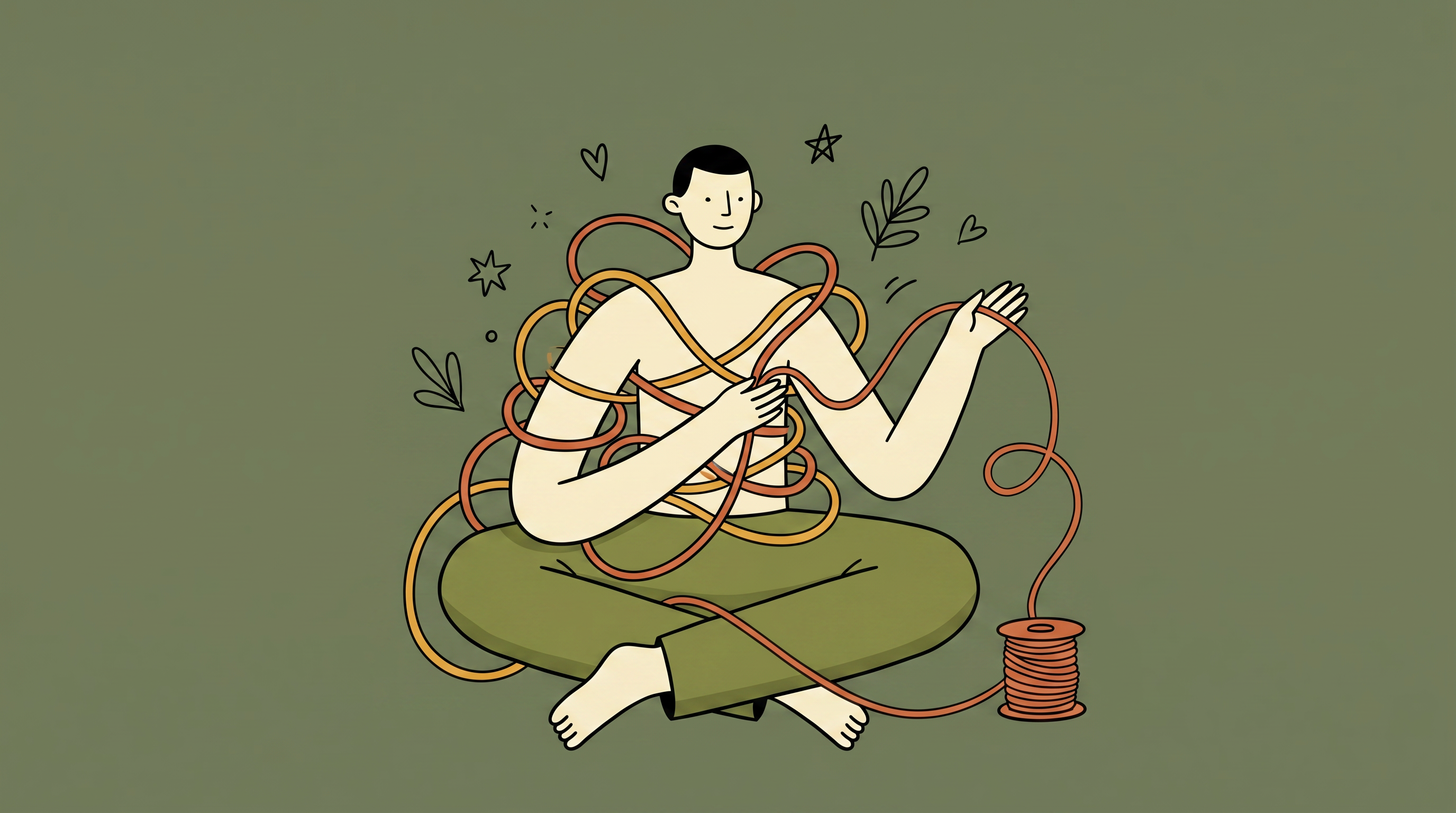 Illustration: at lande i sig selv