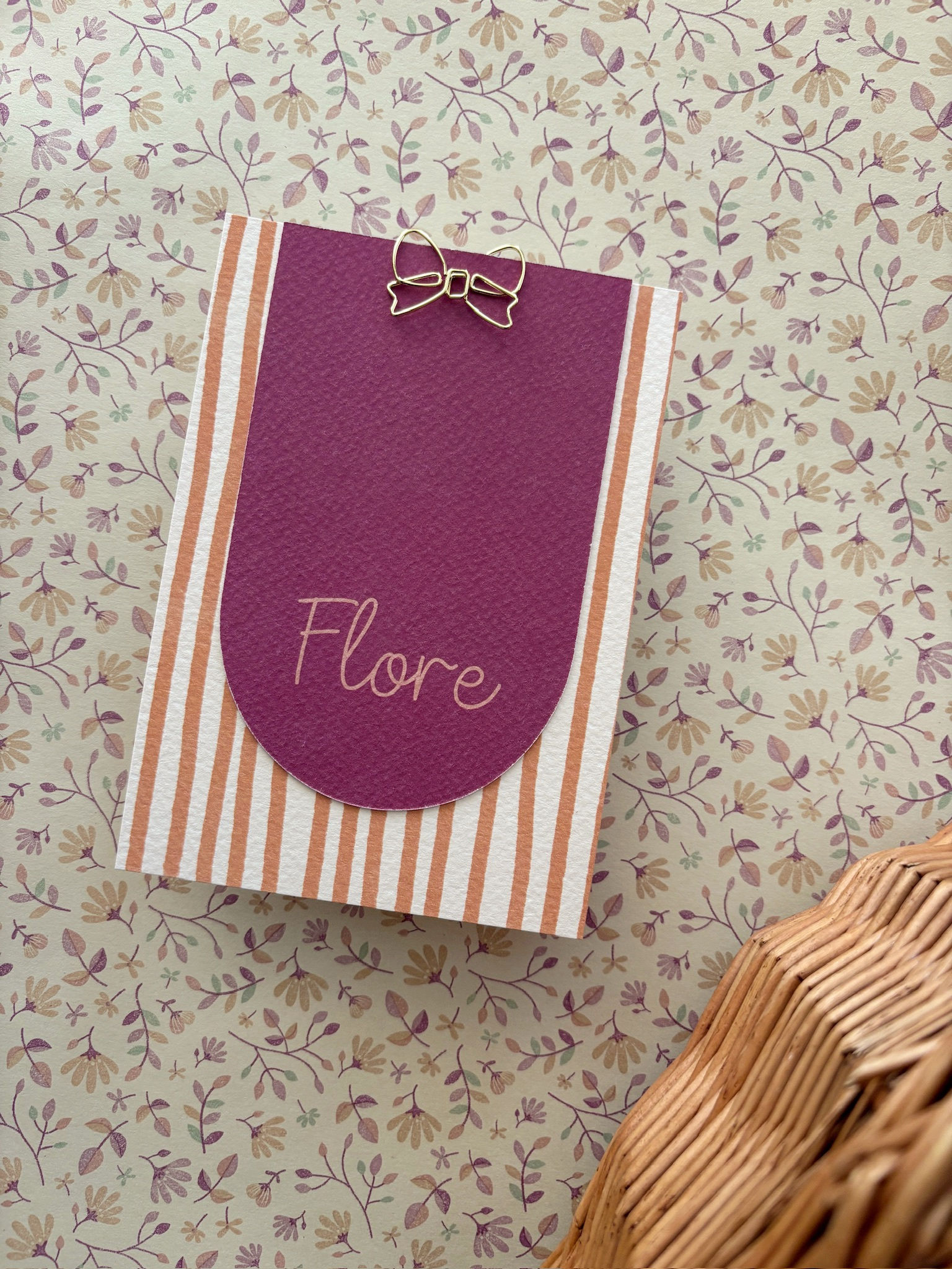 Flore standaard geboortekaartje